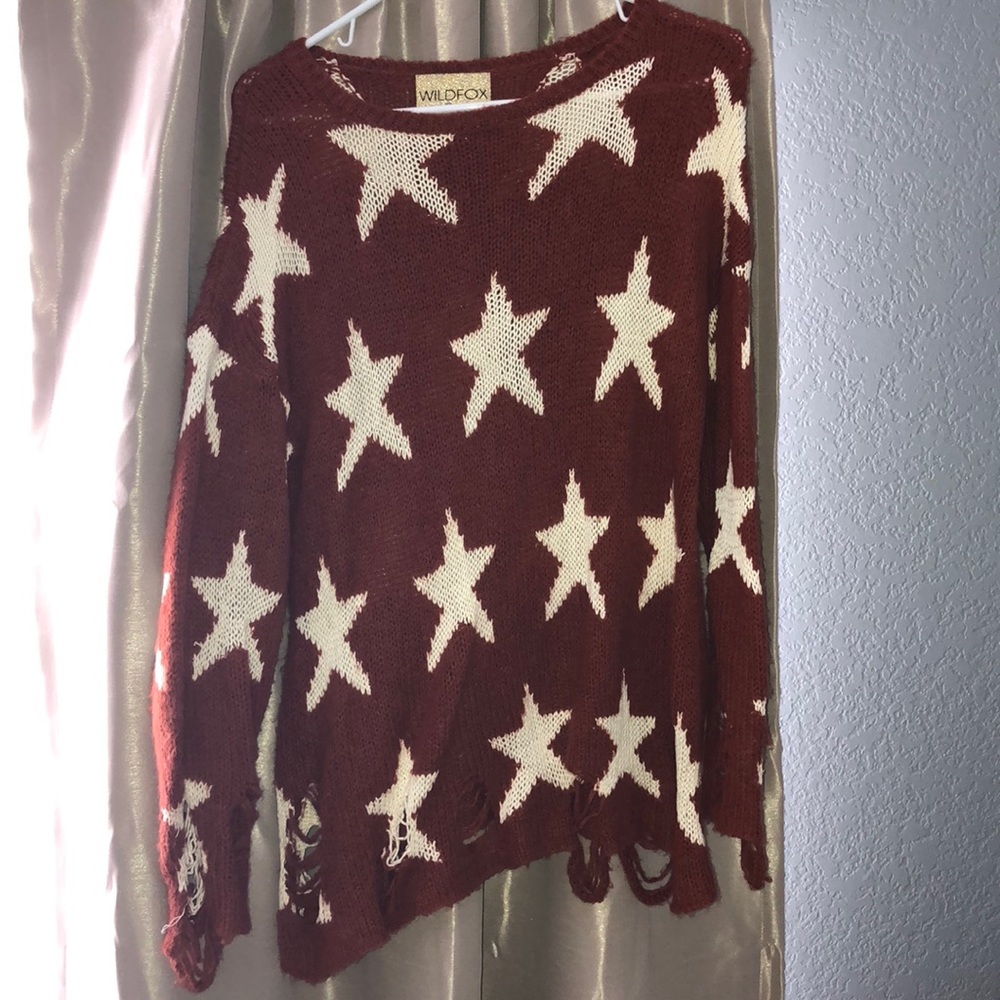 Wildfox seeing stars sweater ⭐️